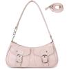 Aulenge Borsa a Mano Donna Piccola Y2K Borsa a Mano Donna Vintage | Materiale PU, Stile Y2K, Streetstyle, Borsa per Festa e Matrimonio