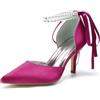 Miyoopark Donne Comode Scarpe Da Sposa Chiuso Sera Pompe, M647 fucsia, 38.5 EU