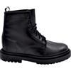 Malu Shoes Stivaletto Uomo Anfibio Vera Pelle Nero con Lacci Doppi Fondo Roccia ziglinato Antiscivolo (43 EU)