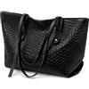 SENDEFN Borse Tote Donna, Borsa a Spalla Donna con Cerniera, Grandi Capacità Borse Shopper, Tote Bag Impermeabile in Pelle Vegana per Lavoro, Ufficio, Spesa, Scuola e Viaggio