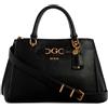 GUESS Malva Girlfriend Satchel, Cartella Donna, Nero, One Size