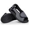 Gaatpot Sandali per Diabetici Donna Scarpe Ortopediche Uomo Larghi a Strappo Sandali Riabilitativi Regolabili Apertura per Piedi Gonfi grigio EU43