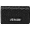 Love Moschino BORSA QUILTED PU NERO+GALV.NIKEL