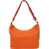 AMBRA Moda GL005 - Borsa con tracolla, borsa a mano in pelle, borsa a spalla, hobo bag da donna (arancione)
