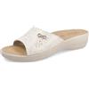 Fly Flot Ciabatta Donna in Morbida Microfibra con Fiocchetto, Fodera Traspirante, Sottopiede Imbottito in Pelle