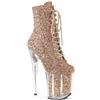 WDUDSUDUW Tacchi Alti Sexy da Donna, Stivali Bassi con Plateau A Spillo da 20 Cm, Scarpe da Pole Dance in Pelle Lucida