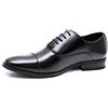 Evoga Scarpe Uomo Class Blu Scuro Vernice Linea Classica Eleganti Cerimonia (#C3 Nero, Numeric_41)