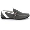 Uomo design - Mocassino Uomo perforato - Vincent II, grigio, 41 EU