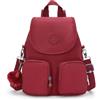 Kipling FIREFLY UP, Zaino piccolo (trasformabile in borsa a tracolla), 14 x 80 x 38 cm, Funky Red (ROSSO)