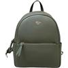 PashBAG Borsa donna ZAINO da spalla CHIUSO con ZIP nuova collezione ERIC (Verde)