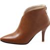 Lroey Reoly Stivaletti da Donna con Tacco a Spillo, Stivaletto Tacco Alto Appuntito Polacchine Zip Solid, Numero 31-48