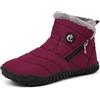 CELANDA Stivali Donna Invernali Uomo Stivali da Neve Foderato Caldo Scarpe da Inverno Caldi Casual Camminate Antiscivolo Boots Impermeabili,Rosso,Dimensione:38 EU