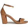 Geox Girl's D New Eraklia 80 Sandal, Cammello, 24 EU