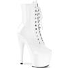 Pleaser ADORE-1020, stivali da donna a mezza gamba, Wht Pat Wht, 35 EU