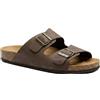 NOESLOMISMO BY DILEMA Unisex Sandalen mit 2 Metallschnallen - Kork-Fußbett & rutschfeste Sohle -