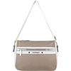 Laura Biagiotti Borsa a Tracolla Donna, Ecopelle Bicolore, Linea Rosemin Dimensioni 27 x 21 x 10 cm, con Tasche Interne ed Esterne Art. LB25S-104-2 (BIANCO)