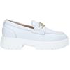 Nero Giardini E406320D Mocassini Donna in Pelle - Bianco 39 EU