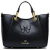 Braccialini Borsa a Mano Donna Amy Media con Farfalla e Tracolla