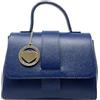 Chicca Borse Borsa Bauletto da donna in pelle, borsa a mano con tracolla