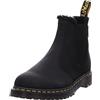 Dr. Martens DR MARTENS 31144001 Chelsea Boot Uomo, Black Archive Pull Up & Black Borg Fleece EU 41