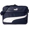 PUMA Borsa a tracolla unisex modello Campus Reporter Retro, Blu navy/bianco, Einheitsgröße