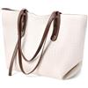 SENDEFN Borse Tote Donna, Borsa a Spalla Donna con Cerniera, Grandi Capacità Borse Shopper, Tote Bag Impermeabile in Pelle Vegana per Lavoro, Ufficio, Spesa, Scuola e Viaggio