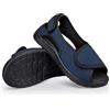 Gaatpot Sandali per Diabetici Donna Scarpe Ortopediche Uomo Larghi a Strappo Sandali Riabilitativi Regolabili Apertura per Piedi Gonfi blu EU46