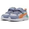 PUMA Sneakers X-Ray 3 per Bimbi ai Primi Passi 23, Feather Gray Melon Glow Sky Vibrant Green Orange
