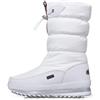EODJXIO Stivali da Neve Bambino Scarpe Donna Impermeabili Scarponcini Bambina Curvy con Pelo Eleganti Invernali Canvas Bianco 40