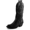 Toocool Stivali donna texani cowboy western camperos scarpe boots YG886 [39,nero]