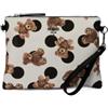 PashBAG PASH BAG BORSA DONNA CLUTCH POCHETTE PIATTA DA POLSO CON TRACOLLA SOPHIE (Bianco)