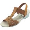 Cinzia Soft IV16972 Tanganica Sandali Confort per Donna in Pelle con Elastici Laterali (Taglia 40)