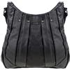 AR BRAND EST. 2021 Borsa a mano da donna in vera pelle morbida a tracolla nera, Nero , MED