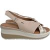 Valleverde Sandali Donna VGI320W in Pelle Sand o Perla Scarpe Casual Comode, Leggere e Flessibili, Ideali per Primavera Estate