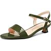 Saekcted Donna Gattini Basso Tacco Heel Aperte sulla Punta Cinturino alla Caviglia Sandali Slingback Fibbia Dress Scarpe Casual Feste 3 CM Heels