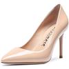 Castamere Scarpe col Tacco Donna Tacco a Spillo 8.5CM Alto Tacco Pelle Verniciata Nudo Scarpe EU 43