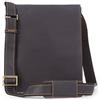 VISCONTI - Borsa a Spalla in Pelle - Messenger Bag e Ufficio Uomo - Borsa a Tracolla Media da Lavoro - 18410 Jasper - Marrone Scuro