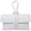 Chicca Borse Borsetta Pochette da Donna in Pelle Dollaro (Bianco)
