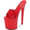 BeAUZQ Sandali con Plateau con Tacco a Spillo da 20 cm da Donna Party Club Sexy Stripper Pole Dancing Tacchi Alti Plus Size Unisex