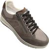 Grisport Scarpe Mocassini Pelle e Tela con Lacci e Cerniera 23V9 Traspiranti Soletta Estraibile Fondo Active novità 2025 (shork Vesuvio, Sistema Taglie Calzature EU, Adulto, Uomo, Numero, Media, 44)