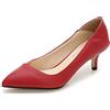 bbruriy - Scarpe con tacco kitten per donna, eleganti, antiscivolo, con punta chiusa, per abito da cerimonia, tacco basso 4,98 cm, in morbida pelle, per ufficio e da sposa