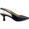 Gold&gold Slingback a Punta Effetto Pelle Blu GP587 (Blu, Sistema Taglie Calzature EU, Adulto, Donna, Numero, Media, 38)