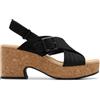 Clarks Nerisa West Womens Black Nubuck, 6