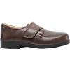 Roamers - Scarpe in Pelle con Cinturino in - Uomo (43 EUR) (Marrone)
