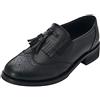 rismart Donna Brogue Appuntito Dito del Piede Pelle Oxfords Scarpe Stringate Basse