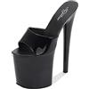 BeAUZQ Sandali con Plateau con Tacco a Spillo da 20 cm da Donna Party Club Sexy Stripper Pole Dancing Tacchi Alti Plus Size Unisex
