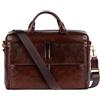 Time Resistance Cartella in Pelle - Borsa Portatile in Pelle Fatta a Mano in Italia - Cartella per Uomo e Donna - Cartella Professionale
