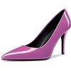 Saekcted Donna Ragazza Alto High Spillo Tacco Heel Chiusa a Punta Slip-on Pumps da Matrimonio Ufficio Feste Dress Scarpe Rosa 1 39 EU