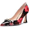 Castamere Donna Alto High Tacco Heel Chunky Blocco a Punta Pumps Slip-on Feste Dress 8.5 CM Heels Multicolore A 42 EU