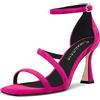 Castamere Donna Medio Tacco Heel Aperte sulla Punta Sandali Cinturino alla Caviglia da Matrimonio Dress 8.5 CM Heels Magenta Rosso A 40 EU
